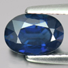Blue Sapphire 1.51 Ct. Certified VVS Oval 7.93 x 5.59 Mm. Natural Gem Madagascar