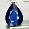Certified Blue Sapphire 1.27 Ct. VVS Pear 7.97 x 5.85 Mm. Natural Gem Madagascar