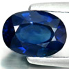 Certified Blue Sapphire 1.74 Ct. VVS Oval 7.97 x 5.79 Mm. Natural Gem Madagascar