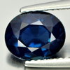 Certified Blue Sapphire 2.11 Ct. Oval Shape 8.4 x 6.8 Mm. Natural Gem Madagascar