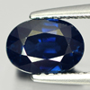 Certified Blue Sapphire 1.97 Ct. VVS Oval 7.82 x 5.58 Mm. Natural Gem Madagascar