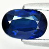 Certified Blue Sapphire 1.28 Ct Oval Shape 7.56 x 5.02 Mm Natural Gem Madagascar