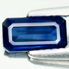 Certified Blue Sapphire 1.06 Ct. VVS Octagon 7.87 x 4.21 Mm. Natural Gemstone