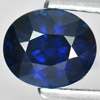 Certified Blue Sapphire 1.52 Ct. Clean Oval 7.00 x 5.96 Mm. Natural Madagascar