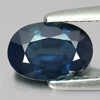 Certified Blue Sapphire 1.43 Ct. VVS Oval 8.06 x 5.52 Mm. Natural Gem Madagascar