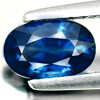 Certified Blue Sapphire 1.39 Ct. VVS Oval 7.64 x 4.93 Mm. Natural Gem Madagascar