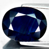 Blue Sapphire 5.80 Ct. Oval 12.7 x 10 Mm. Natural Gemstone Thailand Heated Only