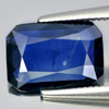 Blue Sapphire 2.00 Ct. Octagon 10.1 x 7.6 Mm. Natural Gem Thailand Heated Only