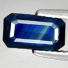 Blue Sapphire 1.48 Ct. Octagon Shape 9 x 5 Mm. Natural Gem Heated Only Thailand