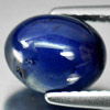 Blue Sapphire 3.85 Ct. Oval Cabochon 8.8 x 7.2 Mm. Natural Gemstone From Ceylon