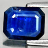 Blue Sapphire 1.45 Ct. Octagon 8.8 x 7.2 x 1.9 Mm. Natural Gemstone Thailand