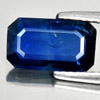 Blue Sapphire 2.28 Ct. Octagon Shape 10.6 x 6.3 Mm. Natural Gemstone Thailand