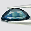 Greenish Blue Sapphire 3.32 Ct. Fancy Shape 16.5 x 7.5 Mm. Natural Gem Thailand