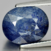 8.42 Ct. Oval Shape 12.6x10.5 Mm. Natural Gemstone Blue Sapphire From Madagascar