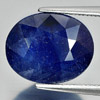 7.14 Ct. 12.7 x 10.2 Mm. Oval Shape Natural Gem Deep Blue Sapphire