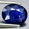 3.74 Ct. Oval Shape Natural Gem Deep Blue Sapphire Madagascar