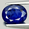 Good Cutting 2.95 Ct. Oval Natural Gem Deep Blue Sapphire Madagascar