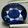 Blue Sapphire 1.53 Ct. Oval Shape 7.5 x 6.2 x 3.4 Mm. Natural Gemstone Thailand