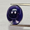 Natural Deep Blue Diffusion Sapphire 7.00 Ct.Oval Cabochon Shape 12 x 10.1 Mm