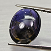 Natural Deep Blue Purple Diffusion Sapphire 9.08 Ct. Oval Cabochon 15 x 12.3 Mm