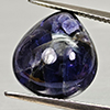 Natural Deep Blue Purple Diffusion Sapphire 10.20 Ct. Pear Cabochon Shape
