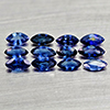 Natural Blue Shapphire 1.33 Ct. 12 Pcs Marquise Shape Gemstones