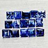 Natural Blue Sapphire 1.29 Ct. 15 Pcs Square Shape 2.2 Mm Gemstones