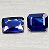 Natural Blue Sapphire 0.84 Ct. 2 Pcs Octagon Shape Gemstones from Thailand