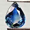 Natural Blue Green Sapphire 0.67 Ct. Pear Shape 6.4 x 5 Mm Gemstones