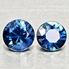 Natural Blue Sapphire 0.48 Ct. 2 Pcs Round Diamond Cut 3.6 Mm Gemstones
