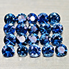 Natural Blue Sapphire 1.83 Ct. 20 Pcs Round Diamond Cut 2.7 Mm Gemstones