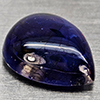 Natural Blue Sapphire 3.07 Ct. Pear Cabochon Shape 9.7 x 7.5 Mm Gemstone