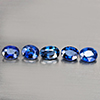 Natural Blue Sapphire 0.75 Ct. 5 Pcs Oval Shape 3.5 x 2.7 Mm Gemstone from Madagascar