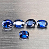 Natural Blue Sapphire 0.56 Ct. 5 Pcs Oval Shape 3.3 x 2.3 Mm Gemstone From Madagascar