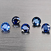 Natural Blue Sapphire 1.15 Ct. 5 Pcs Round Shape 3.5 Mm Gemstone From Madagascar