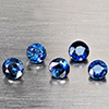 Natural Blue Sapphire 0.62 Ct. 5 Pcs Round Shape 2.8 Mm Gemstone From Madagascar