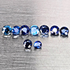 Natural Blue Sapphire 0.75 Ct. 9 Pcs Round Shape 2.5 Mm Gemstone From Madagascar