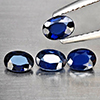 Natural Blue Sapphire 1.25 Ct. 4 Pcs Oval Shape 5 x 3.5 Mm Gemstone From Madagascar