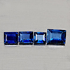 Natural Blue Sapphire 0.64 Ct. 4 Pcs Mixed Shape Gemstone From Madagascar