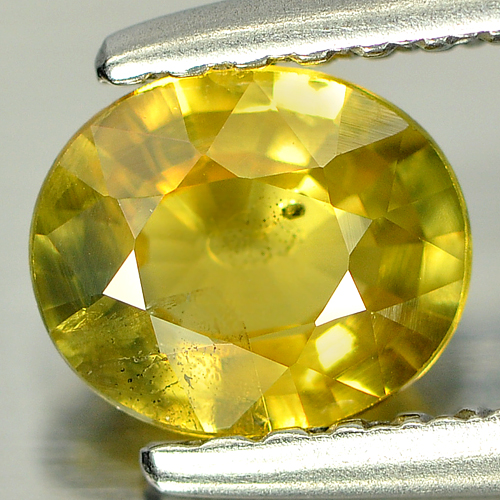 0.72 Ct. Adorable Oval Shape Natural Greenish Yellow Sapphire From Thailand