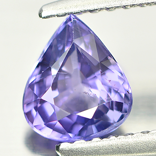Violet Sapphire Certified 0.99 Ct. Pear Natural Unheated Gemstone Madagascar