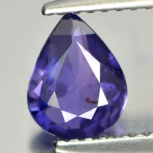 Violet Sapphire Certified 0.99 Ct. Pear Shape Natural Unheated Gemstone