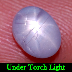 1.50 Ct. Oval Cab Natural Gem Blue Star Sapphire 6 Rays