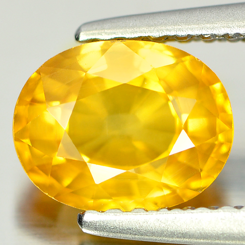 Oval Shape 1.62 Ct. Natural Yellow Sapphire Gemstone
