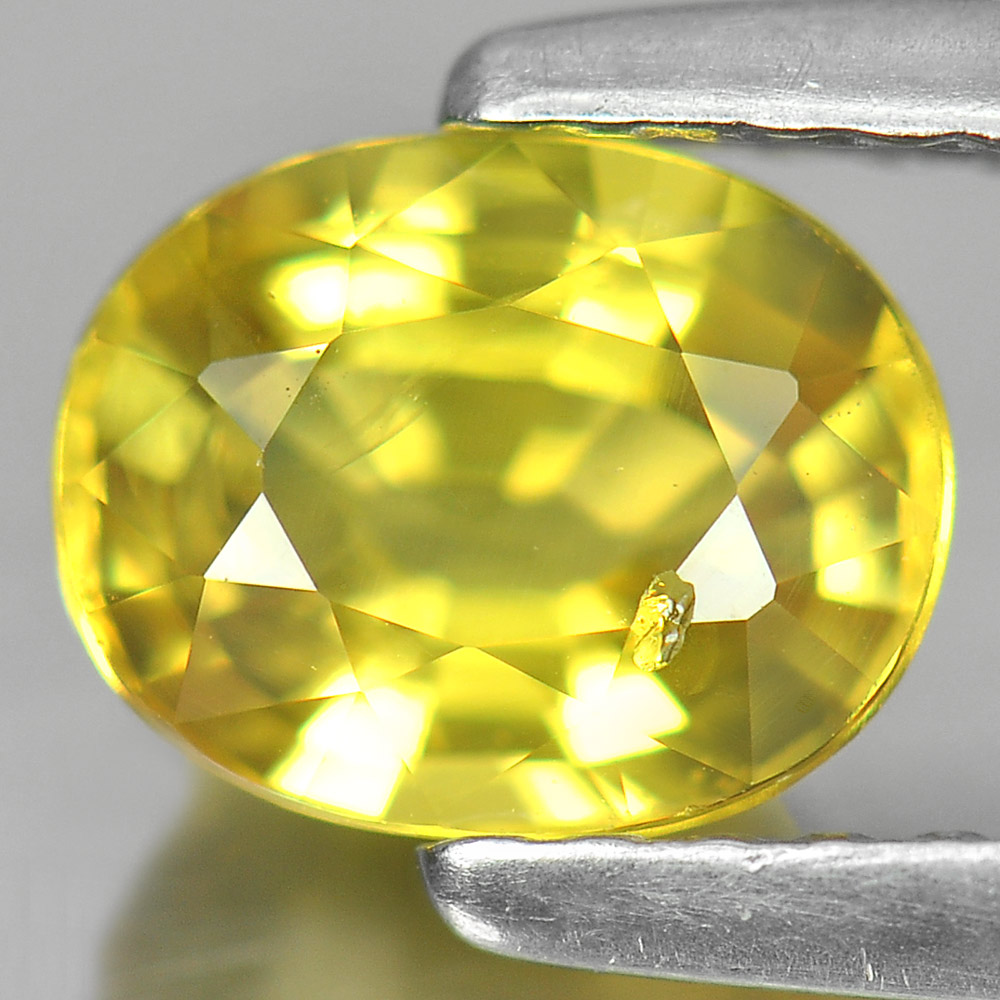 1.15 Ct. Oval Shape Natural Yellow Sapphire From Thailand