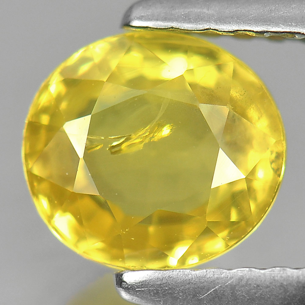 1.50 Ct. Oval Shape Natural Gemstone Yellow Sapphire From Thailand
