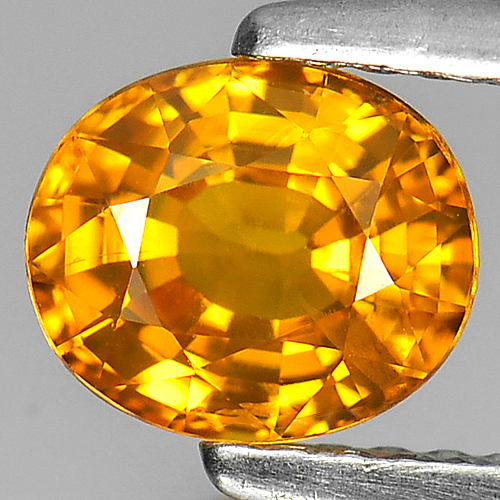 Yellow Sapphire 1.20 Ct. Oval Shape 6.6 x 5.7 x 3.6 Mm Natural Gemstone Thailand