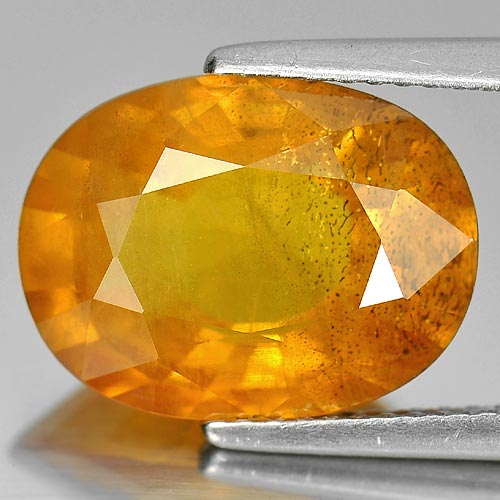 Sapphire Yellow 8.13 Ct. Oval Shape 14 x 10.5 Mm. Natural Gem Heated Thailand