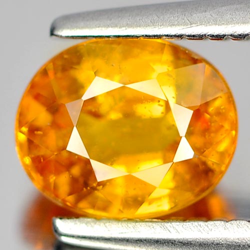 Yellow Sapphire 0.97 Ct. Oval Shape 6.2 x 5.1 Mm. Natural Gemstone Thailand