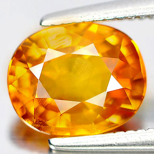 Yellow Sapphire 1.77 Ct. Oval Shape 8 x 6.5 Mm. Natural Gemstone From Thailand